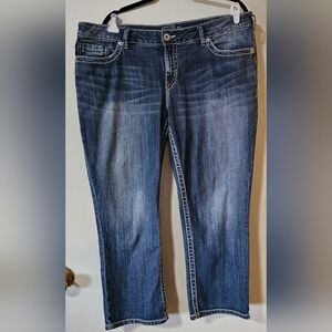 Dark Wash Straight Leg Jeans